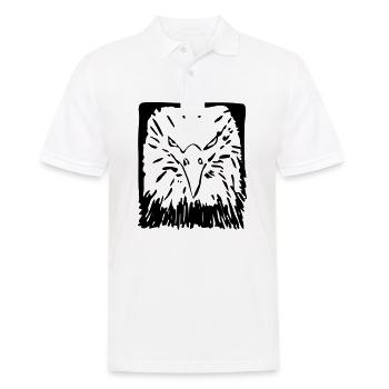 Eagle, bird, king of the skies - Men's Polo Shirt - white - Front - Kai (181cm)