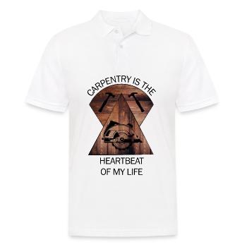 Carpenter Carpenter Rooms Craftsman Wood - Men's Polo Shirt - white - Front - Kai (181cm)