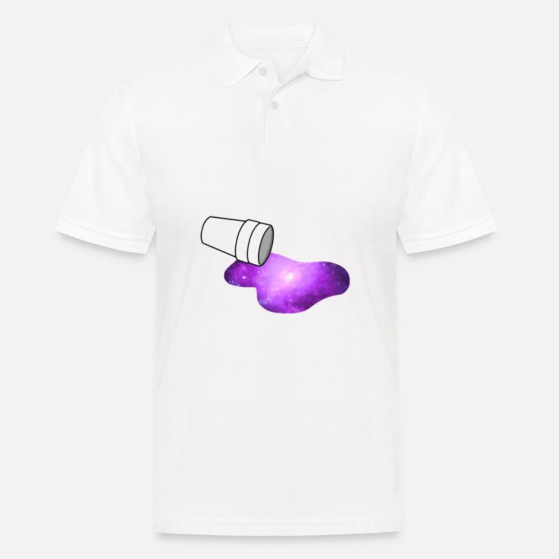 Lean Codeine Space - Männer Poloshirt - Weiß