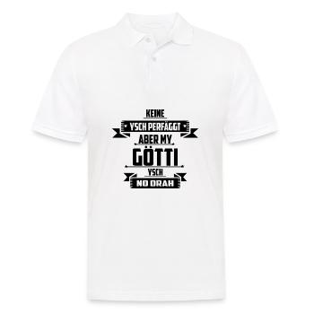 Keiner ist Perfekt aber My Götti - Männer Poloshirt - Weiß - Vorne - Kai (181cm)