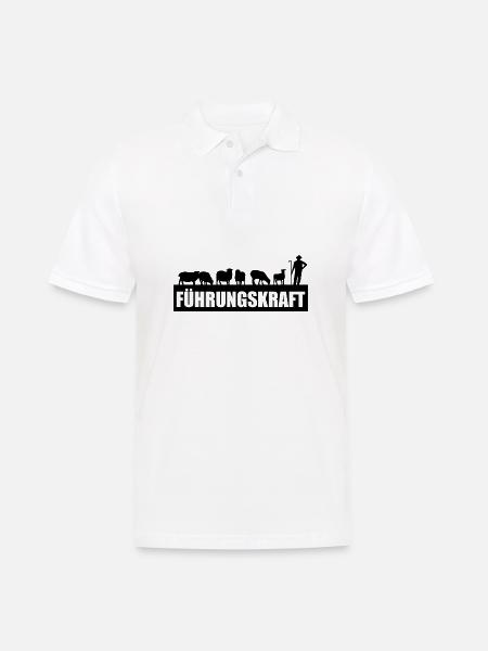 Führungskraft Schafe Geschenk Bauer Schäfer - Männer Poloshirt - Weiß