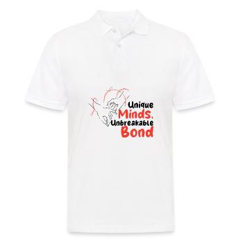 Neurodiverse Marriage Tourettes Bipolar Depression - Men's Polo Shirt - white - Front - Kai (181cm)