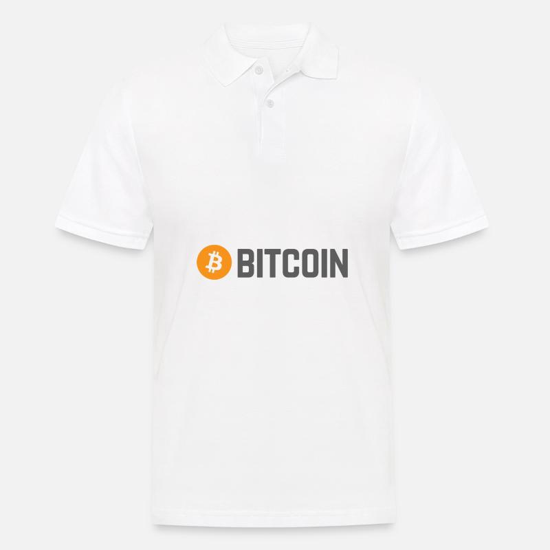 Bitcoin (Bitcoin) - Männer Poloshirt - Weiß