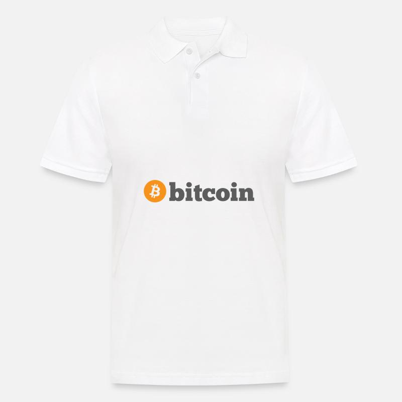 Bitcoin (Bitcoin) - Männer Poloshirt - Weiß