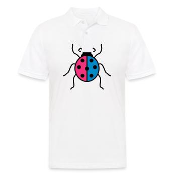 bunt marienkaefer klein suess niedlich kaefer rot - Männer Poloshirt - Weiß - Vorne - Kai (181cm)