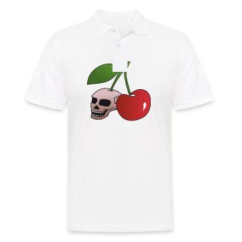 Crâne cerise - Polo Homme - blanc - Devant - Kai (181cm)