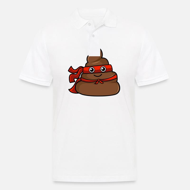 Cacca di supereroe - Polo da uomo - bianco