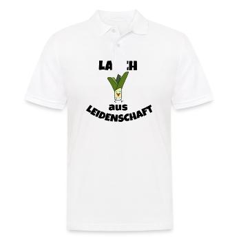 Lauch aus Leidenschaft - Männer Poloshirt - Weiß - Vorne - Kai (181cm)
