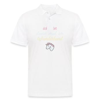 ich bin dann mal im wunderland einhorn - Männer Poloshirt - Weiß - Vorne - Kai (181cm)