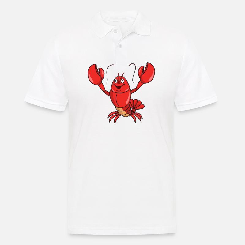 lobster - Men's Polo Shirt - white