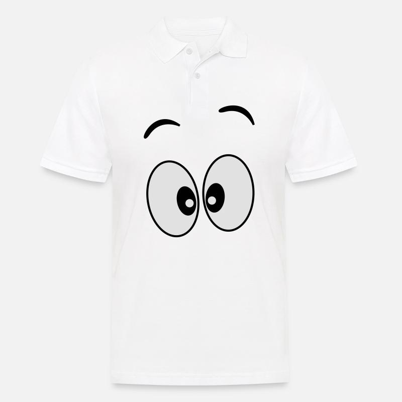Augen _ Geschenkidee - Männer Poloshirt - Weiß
