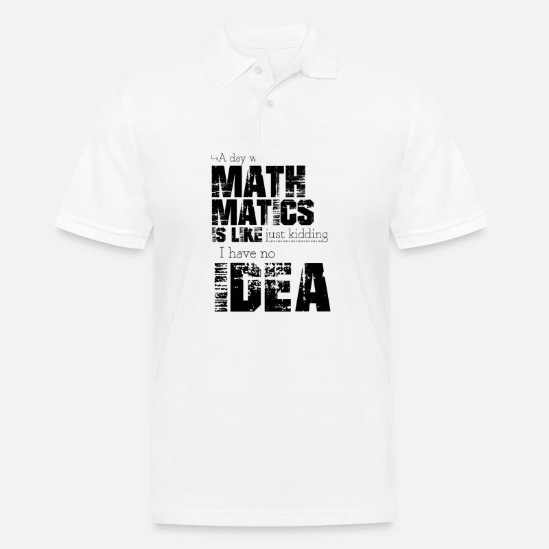 Mathematik - Männer Poloshirt - Weiß
