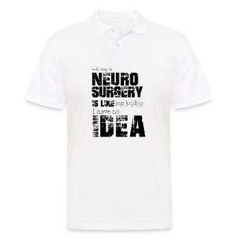 Neurochirurgie - Männer Poloshirt - Weiß - Vorne - Kai (181cm)
