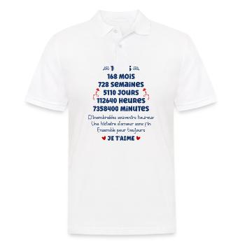 Amour 14 ans - Polo Homme - blanc - Devant - Kai (181cm)