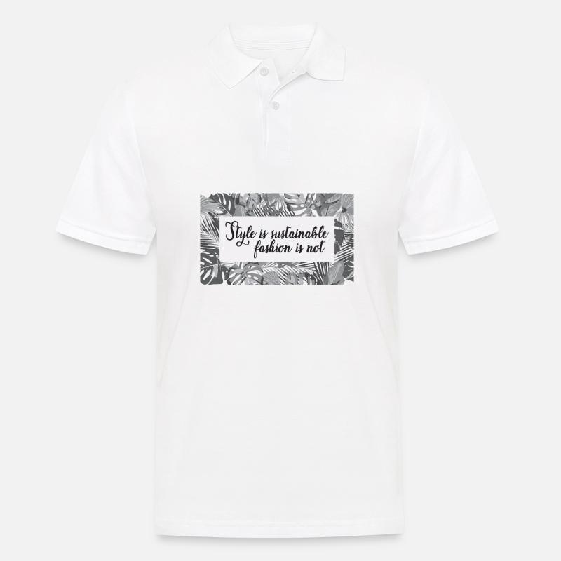 Le style est une mode durable pas - Polo Homme - blanc