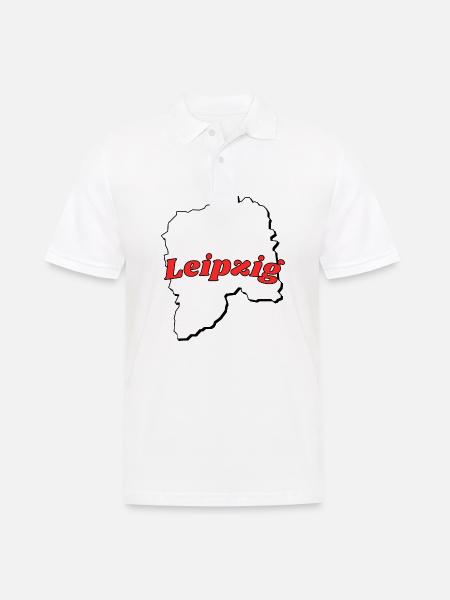 Leipzig - Männer Poloshirt - Weiß