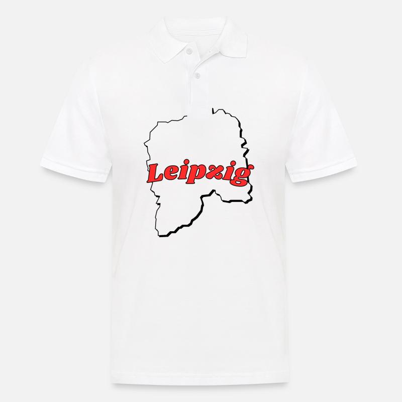 Leipzig - Männer Poloshirt - Weiß