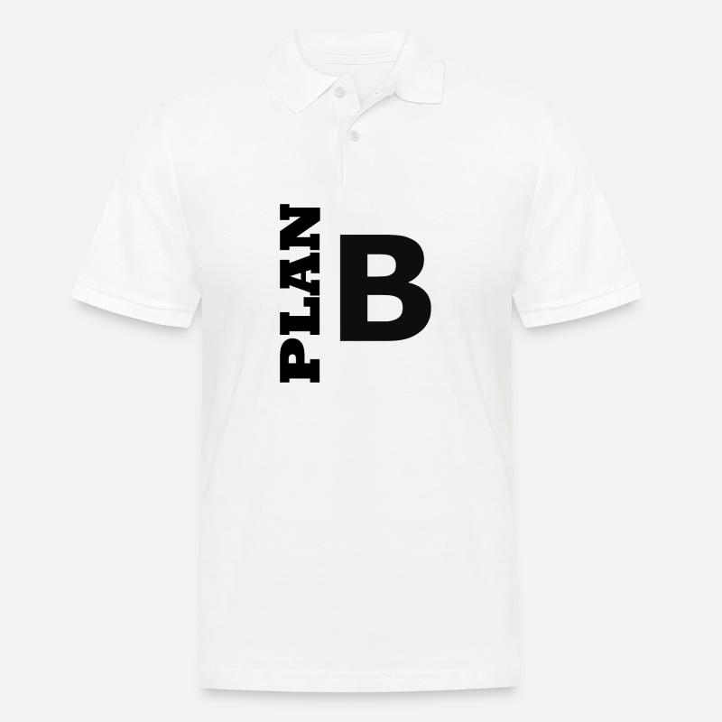 Plan B / Super als Geschenkidee - Männer Poloshirt - Weiß