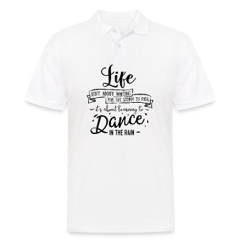 Dance in the rain - Men's Polo Shirt - white - Front - Kai (181cm)