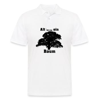 Alt wie ein Baum - Männer Poloshirt - Weiß - Vorne - Kai (181cm)