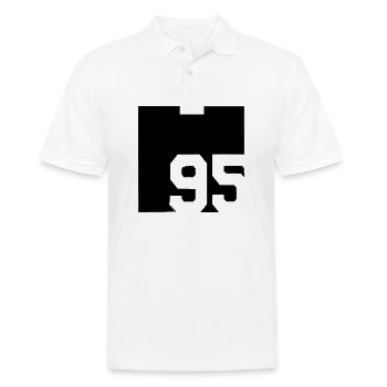 1995 vintage born birthday 95s gift - Men's Polo Shirt - white - Front - Kai (181cm)