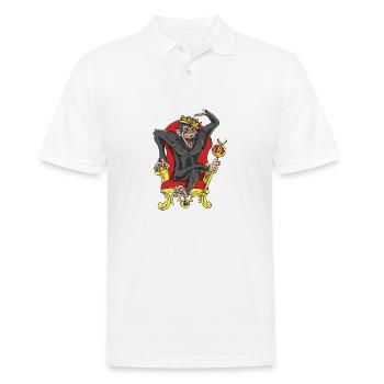 Bitcoin Monkey King - Beta Edition - Men's Polo Shirt - white - Front - Kai (181cm)