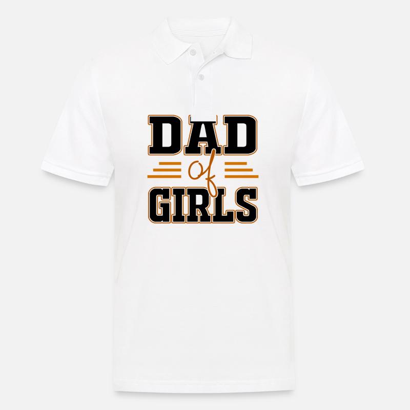 Papà figlie - Polo da uomo - bianco