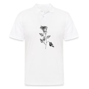 rose - Men's Polo Shirt - white - Front - Kai (181cm)