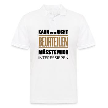 Can't judge I would have to be interested - Men's Polo Shirt - white - Front - Kai (181cm)