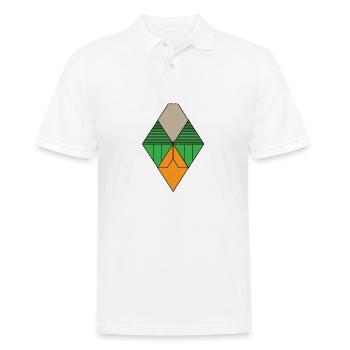 Diamond Graphic - Men's Polo Shirt - white - Front - Kai (181cm)