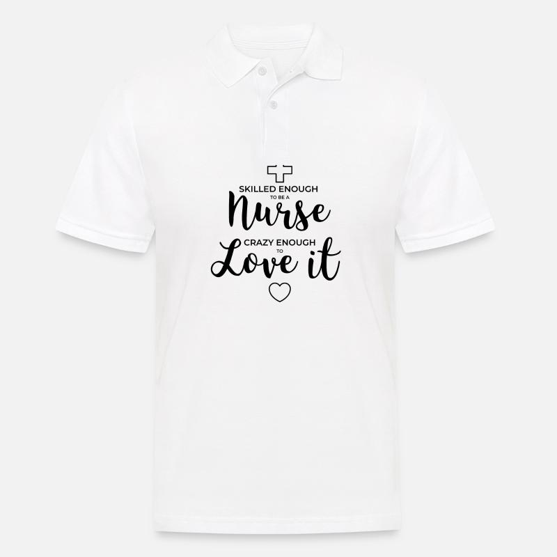 Krankenschwester - Männer Poloshirt - Weiß