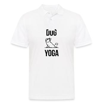 Yoga Dog Dogs Funny Gift Gift Idea Dog - Men's Polo Shirt - white - Front - Kai (181cm)