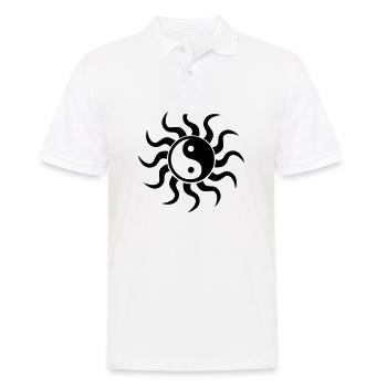 Vecteur de Yin Yang - Polo Homme - blanc - Devant - Kai (181cm)