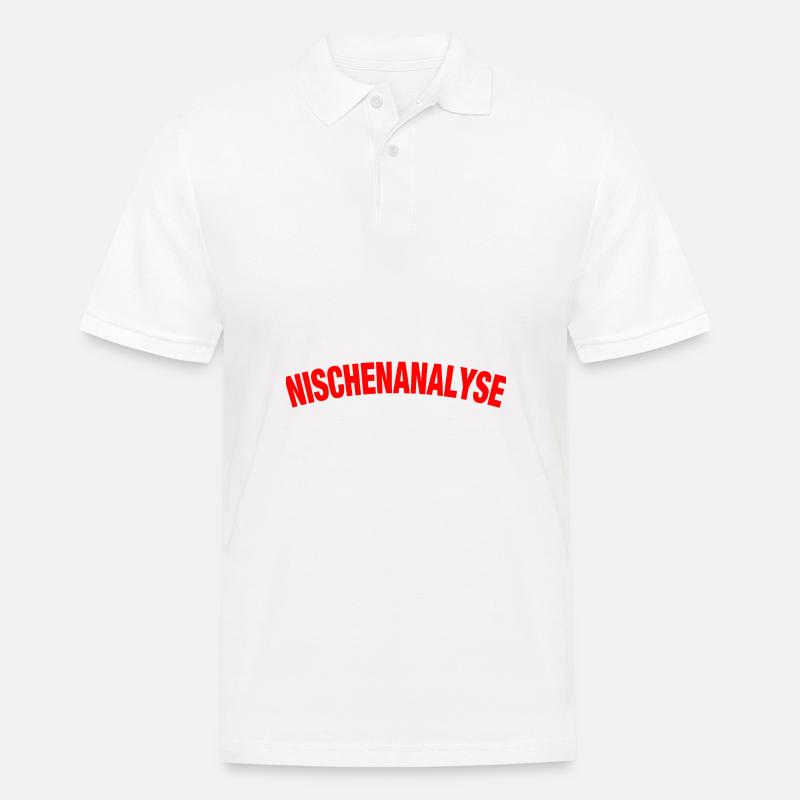 Nischenanalyse - Männer Poloshirt - Weiß