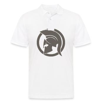 Grauer Spartaner - Männer Poloshirt - Weiß - Vorne - Kai (181cm)