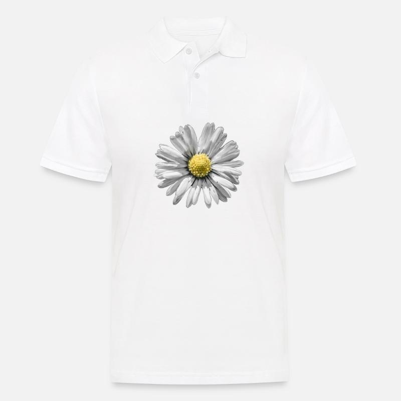 Gänseblümchen - Männer Poloshirt - Weiß