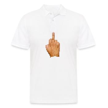 Pixel de doigt moyen censuré - Polo Homme - blanc - Devant - Kai (181cm)