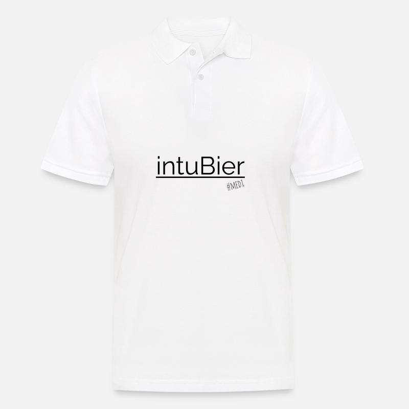 Intubier - Männer Poloshirt - Weiß