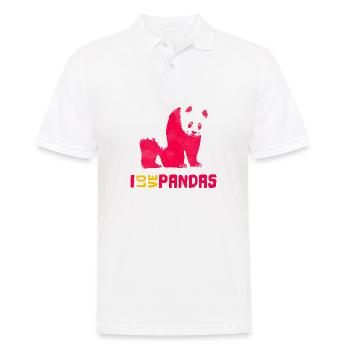I love Pandas - Männer Poloshirt - Weiß - Vorne - Kai (181cm)