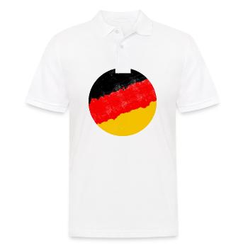 Germany flag - Men's Polo Shirt - white - Front - Kai (181cm)