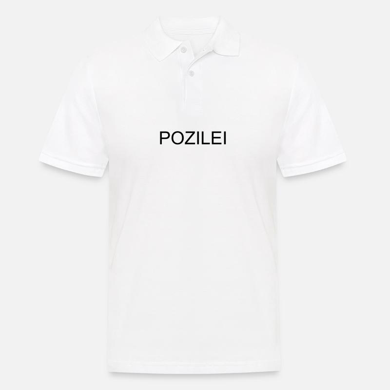 Polizei - Männer Poloshirt - Weiß