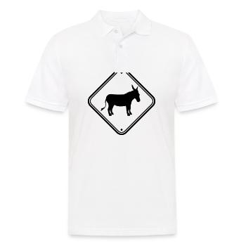 Remarque danger signe avertissement attention précaution ese - Polo Homme - blanc - Devant - Kai (181cm)
