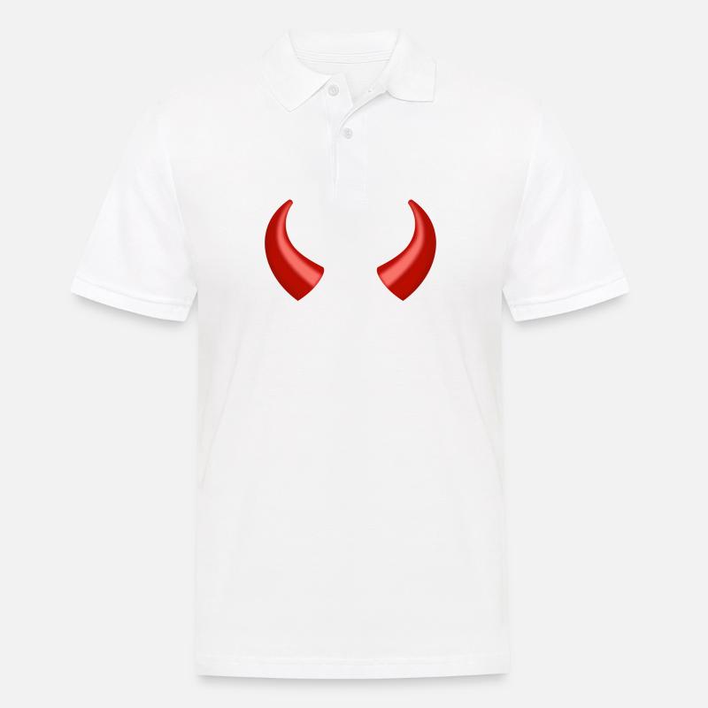 devil - Men's Polo Shirt - white