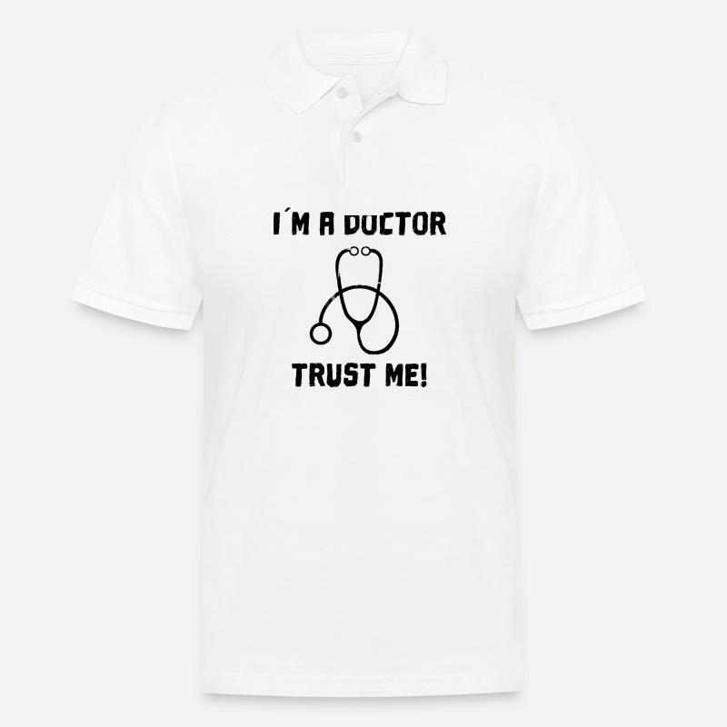 Doktor Arzt Tee - Männer Poloshirt - Weiß