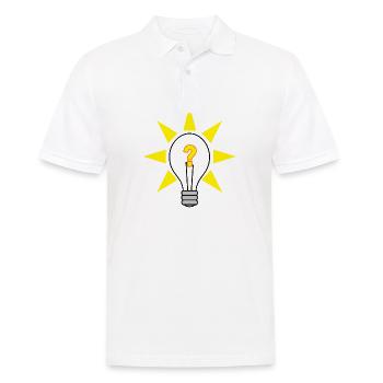 Gute Idee - Männer Poloshirt - Weiß - Vorne - Kai (181cm)