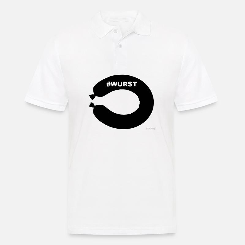 Fleischwurst Geschenk Geschenkidee Idee - Männer Poloshirt - Weiß