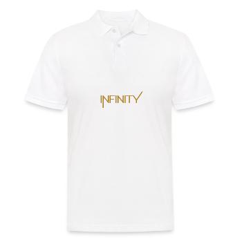 Unendlichkeit Infinity Zeichen Symbol unendlich - Männer Poloshirt - Weiß - Vorne - Kai (181cm)