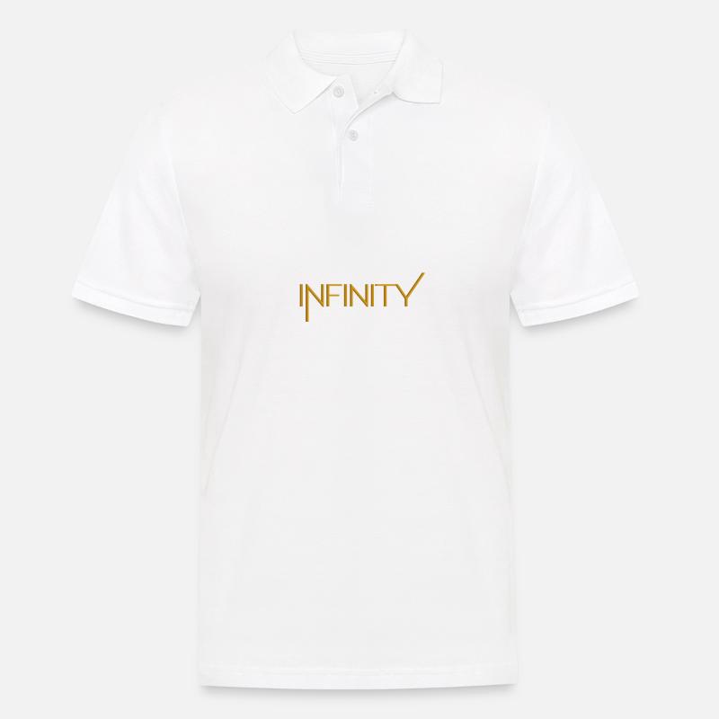 Unendlichkeit Infinity Zeichen Symbol unendlich - Männer Poloshirt - Weiß