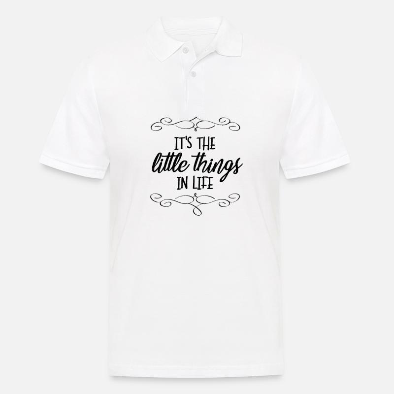 Spruch - Männer Poloshirt - Weiß