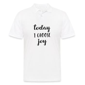 claims - Men's Polo Shirt - white - Front - Kai (181cm)